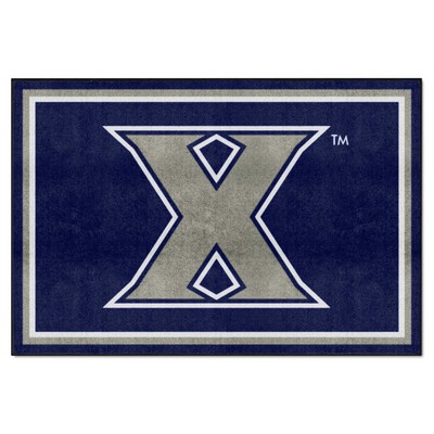 Fan Mats  LLC Xavier Musketeers 5x8 Rug Navy