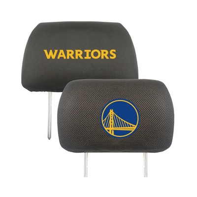 Fan Mats  LLC Golden State Warriors Head Rest Cover Black