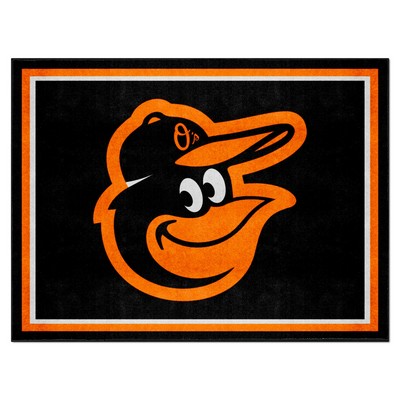 Fan Mats  LLC Baltimore Orioles 8x10 Rug Black