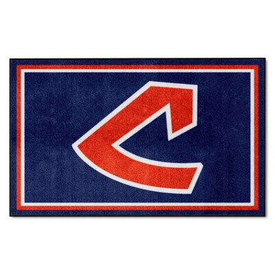 Fan Mats  LLC Cleveland Indians 4x6 Rug Retro Navy