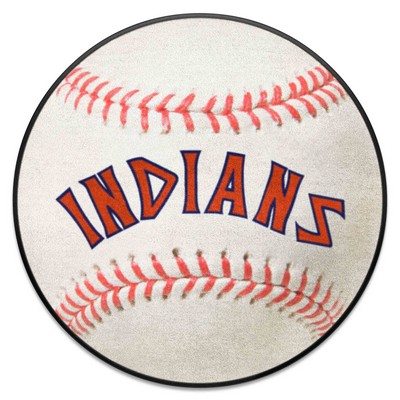 Fan Mats  LLC Cleveland Indians Baseball Mat Retro White