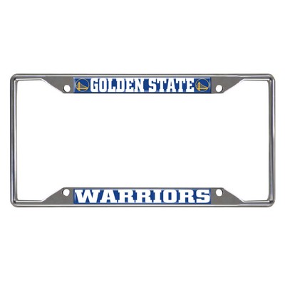 Fan Mats  LLC Golden State Warriors License Plate Frame Blue