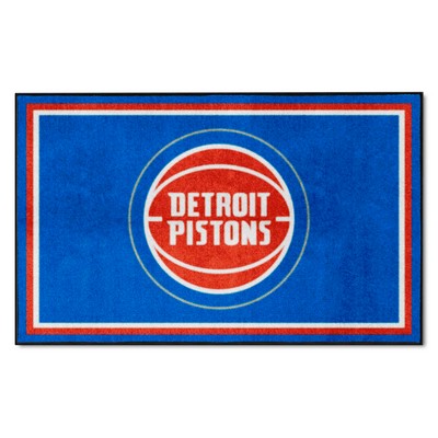 Fan Mats  LLC Detroit Pistons 4x6 Rug Royal