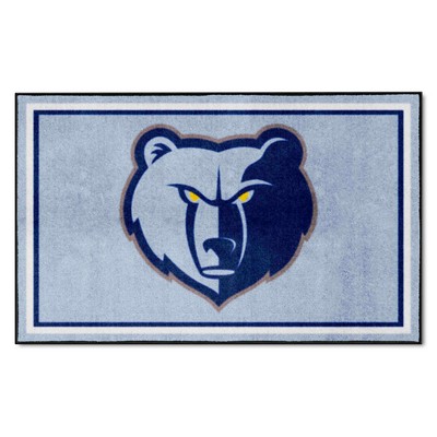 Fan Mats  LLC Memphis Grizzlies 4x6 Rug Blue