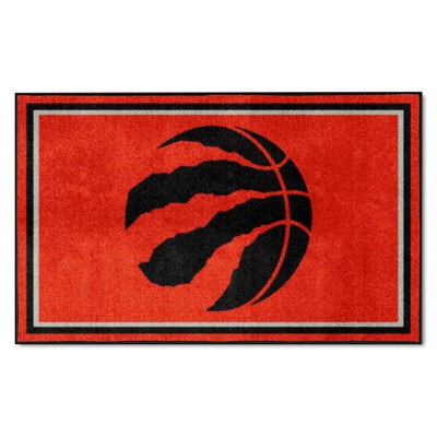 Fan Mats  LLC Toronto Raptors 4x6 Rug Red