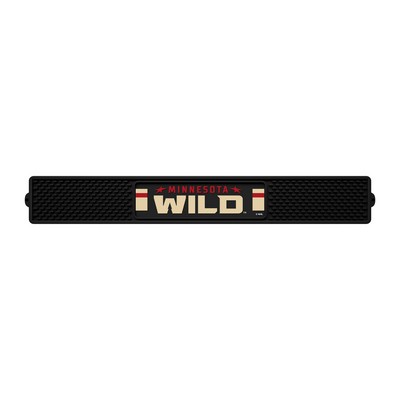 Fan Mats  LLC Minnesota Wild Drink Mat Black