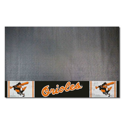 Fan Mats  LLC Baltimore Orioles Grill Mat Retro Black