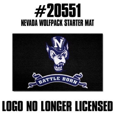 Fan Mats  LLC Nevada Wolfpack Starter Mat Black