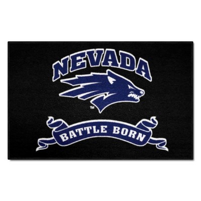 Fan Mats  LLC Nevada Wolfpack Starter Mat Black