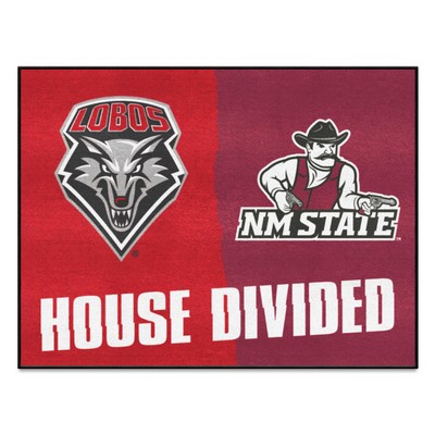 Fan Mats  LLC House Divided New Mexico / New Mexico State House Divided Mat Multi