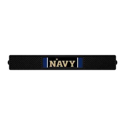 Fan Mats  LLC Naval Academy Midshipmen Drink Mat Black