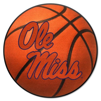 Fan Mats  LLC Ole Miss Rebels Basketball Mat Orange