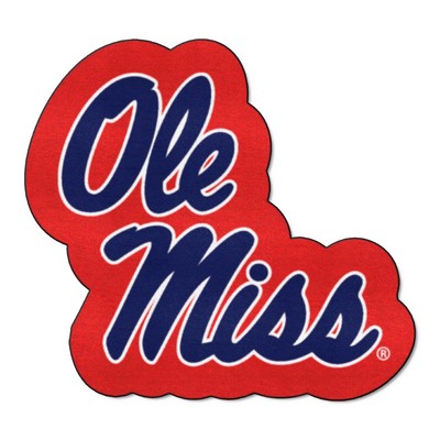 Fan Mats  LLC Ole Miss Rebels Mascot Mat Navy