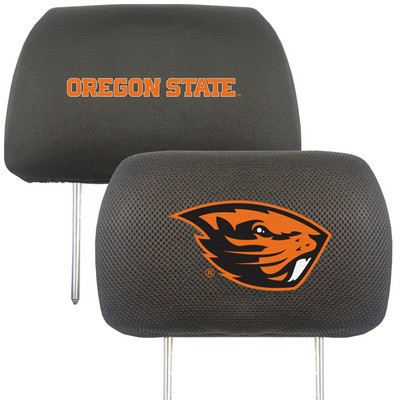 Fan Mats  LLC Oregon State Beavers Head Rest Cover Black