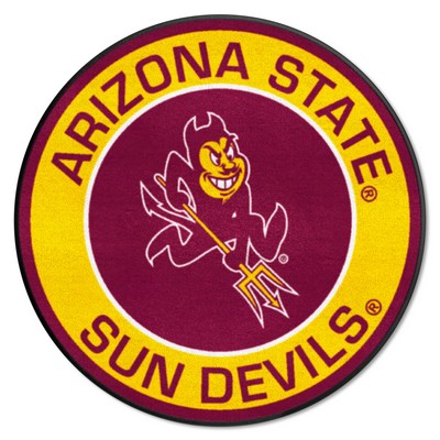 Fan Mats  LLC Arizona State Sun Devils Roundel Mat Maroon