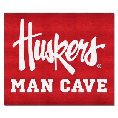 Fan Mats  LLC Nebraska Cornhuskers Tailgater Mat Man Cave Red