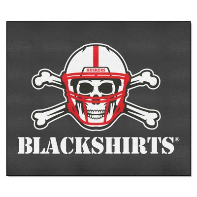 Fan Mats  LLC Nebraska Cornhuskers Tailgater Mat Black