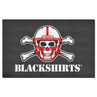 Fan Mats  LLC Nebraska Cornhuskers Ulti-Mat Black