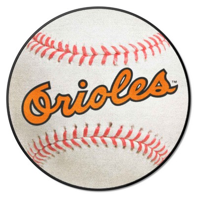 Fan Mats  LLC Baltimore Orioles Baseball Mat Retro White