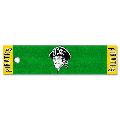 Fan Mats  LLC Pittsburgh Pirates Putting Green Mat Retro Green