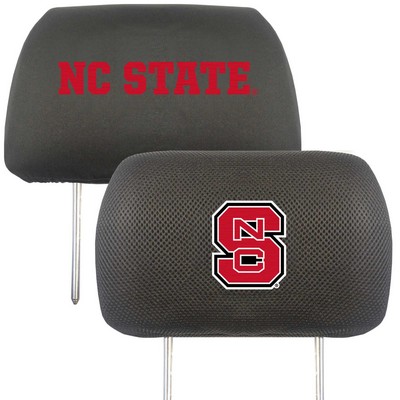 Fan Mats  LLC NC State Wolfpack Head Rest Cover Black