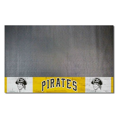 Fan Mats  LLC Pittsburgh Pirates Grill Mat Retro Yellow