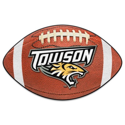 Fan Mats  LLC Towson Tigers Football Mat Brown