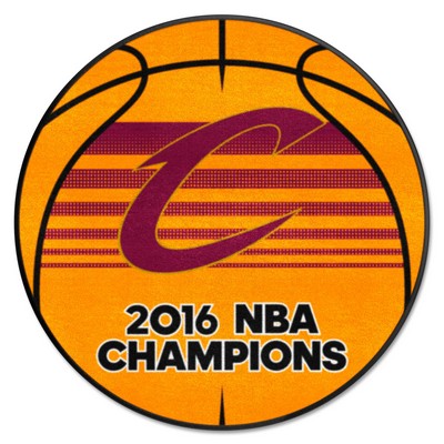 Fan Mats  LLC Cleveland Cavaliers Basketball Mat Orange