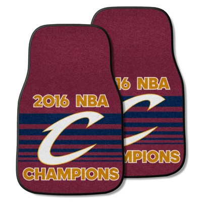 Fan Mats  LLC Cleveland Cavaliers 2-pc Carpet Car Mat Set Wine