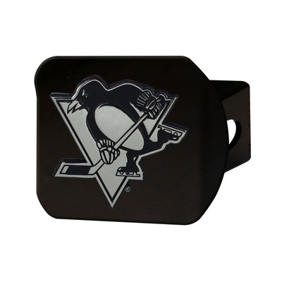 Fan Mats  LLC Pittsburgh Penguins Hitch Cover Black Black