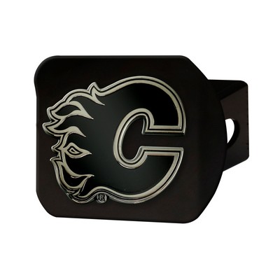 Fan Mats  LLC Calgary Flames Hitch Cover Black Black