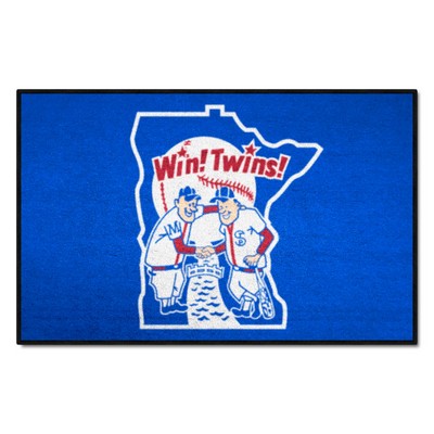 Fan Mats  LLC Minnesota Twins Starter Mat Retro Blue