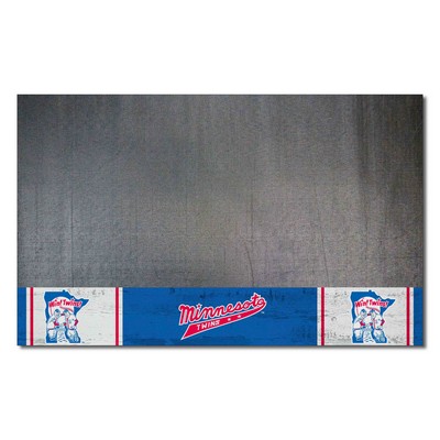 Fan Mats  LLC Minnesota Twins Grill Mat Retro Blue