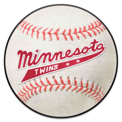 Fan Mats  LLC Minnesota Twins Baseball Mat Retro White