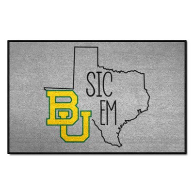 Fan Mats  LLC Baylor Bears Starter Mat Southern Style Gray