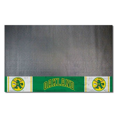 Fan Mats  LLC Oakland Athletics Grill Mat Retro Green