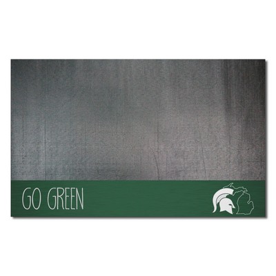 Fan Mats  LLC Michigan State Spartans Southern Style Vinyl Grill Mat - 26in. x 42in. Black