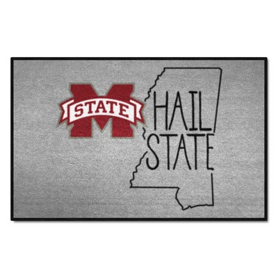 Fan Mats  LLC Mississippi State Bulldogs Starter Mat Southern Style Gray