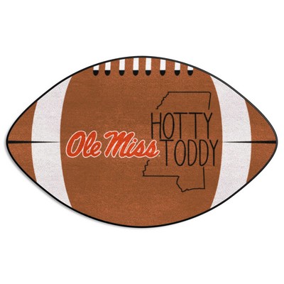 Fan Mats  LLC Ole Miss Rebels Football Mat Southern Style Brown