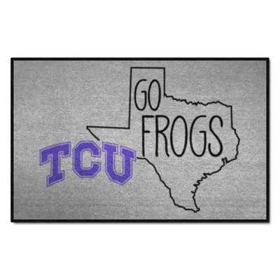 Fan Mats  LLC TCU Horned Frogs Starter Mat Southern Style Gray