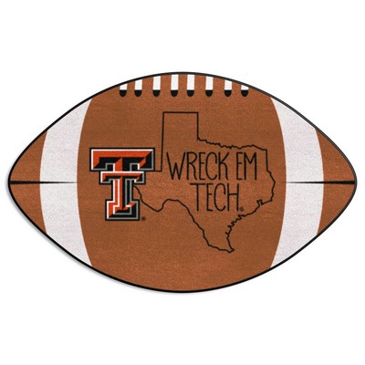 Fan Mats  LLC Texas Tech Red Raiders Football Mat Southern Style Brown