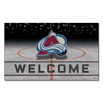 Fan Mats  LLC Colorado Avalanche Crumb Rubber Door Mat Burgandy