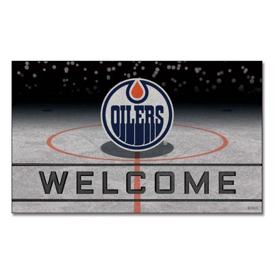 Fan Mats  LLC Edmonton Oilers Crumb Rubber Door Mat Blue