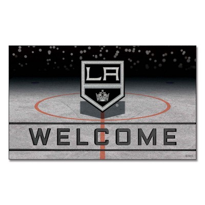 Fan Mats  LLC Los Angeles Kings Crumb Rubber Door Mat Black