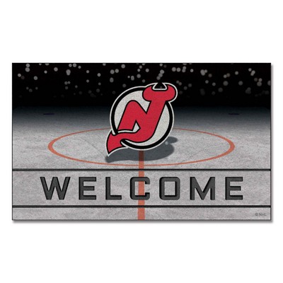 Fan Mats  LLC New Jersey Devils Crumb Rubber Door Mat Black