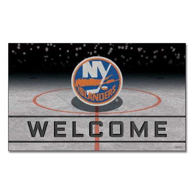 Fan Mats  LLC New York Islanders Crumb Rubber Door Mat Blue