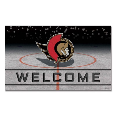 Fan Mats  LLC Ottawa Senators Crumb Rubber Door Mat Red