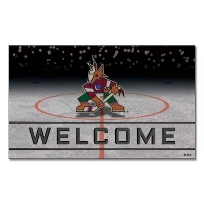 Fan Mats  LLC Arizona Coyotes Crumb Rubber Door Mat Maroon