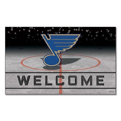 Fan Mats  LLC St. Louis Blues Crumb Rubber Door Mat Royal