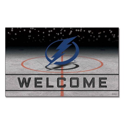 Fan Mats  LLC Tampa Bay Lightning Crumb Rubber Door Mat Royal